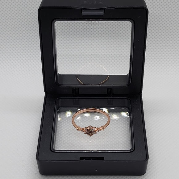 18K Rose Gold Plated 925 Sterling Silver Ring - Picture 8 of 11